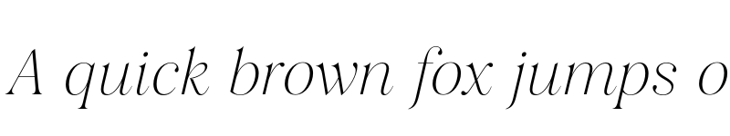 Preview of FONTSPRING DEMO - Salina Swashes ExLight Italic Regular font