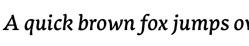 Preview of FONTSPRING DEMO - Salom Medium Italic font