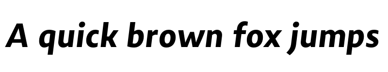 Preview of FONTSPRING DEMO - Salom Sans Bold Italic font