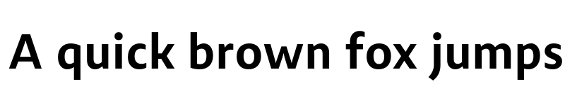 Preview of FONTSPRING DEMO - Salom Sans Semibold Regular font