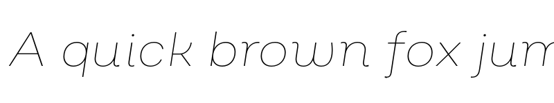 Preview of FONTSPRING DEMO - Salvatore Roman Thin Italic Regular font