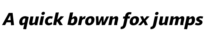 Preview of FONTSPRING DEMO - Sana Sans Alt Black Italic Regular font