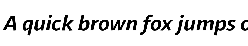 Preview of FONTSPRING DEMO - Sana Sans Bold Italic Regular font