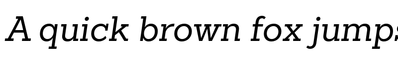 Preview of FONTSPRING DEMO - Sanchez Slab Italic font