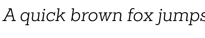 Preview of FONTSPRING DEMO - Sanchez Slab Light Light Italic font