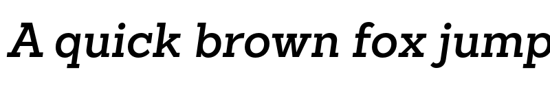 Preview of FONTSPRING DEMO - Sanchez Slab Semibold SemiBold Italic font