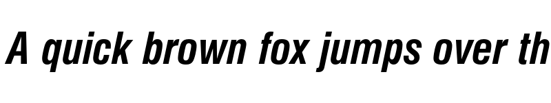 Preview of FONTSPRING DEMO - Sans Pro Cd Bold Italic font