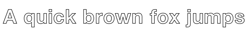 Preview of FONTSPRING DEMO - Sans Pro Outline Bold font