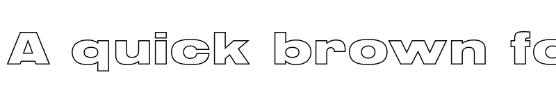 Preview of FONTSPRING DEMO - Sans Pro Outline Ex Black Regular font