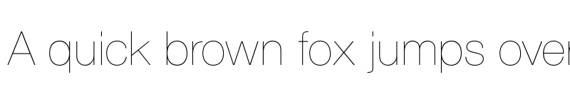 Preview of FONTSPRING DEMO - Sans Pro UltraLight Regular font