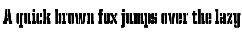 Preview of FONTSPRING DEMO - SB Atletico Stencil Regular font