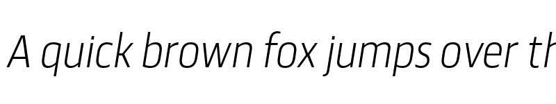 Preview of FONTSPRING DEMO - Scansky Condensed ExtraLight Italic font