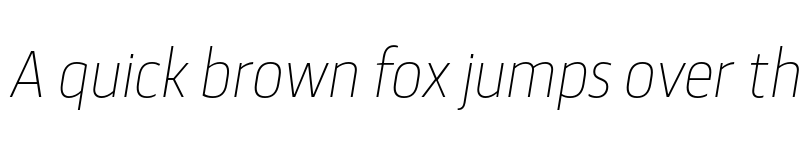 Preview of FONTSPRING DEMO - Scansky Condensed Thin Italic font