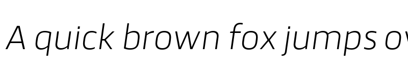 Preview of FONTSPRING DEMO - Scansky ExtraLight Italic font