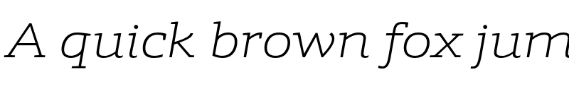 Preview of FONTSPRING DEMO - Schnebel Slab Pro Expand Thin Italic font