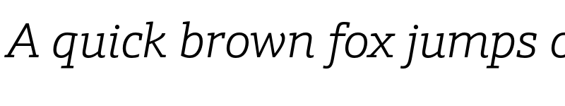 Preview of FONTSPRING DEMO - Schnebel Slab Pro Light Italic font