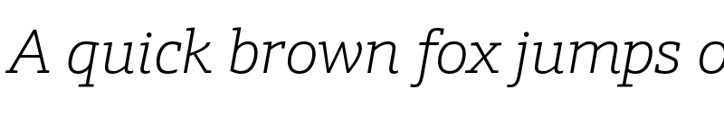 Preview of FONTSPRING DEMO - Schnebel Slab Pro Thin Italic font