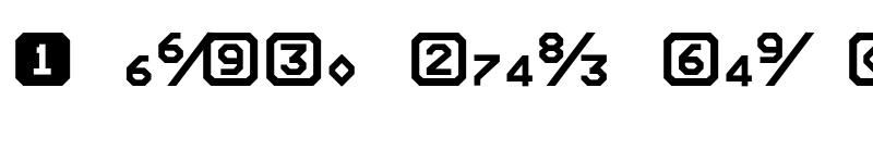 Preview of FONTSPRING DEMO - Screener Numerals font