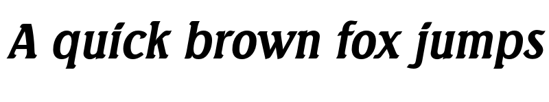 Preview of FONTSPRING DEMO - Seagull Serial Bold Italic font