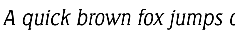 Preview of FONTSPRING DEMO - Seagull Serial Light Italic font