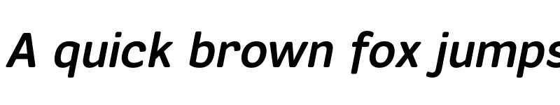 Preview of FONTSPRING DEMO - Segaon Soft Bold Italic font