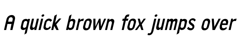 Preview of FONTSPRING DEMO - SemBd Cond Italic font