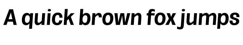 Preview of FONTSPRING DEMO - SemBd Cond SeObli Italic font