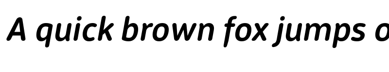 Preview of FONTSPRING DEMO - Semi Bold It Regular font