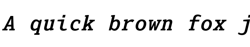 Preview of FONTSPRING DEMO - Senpai Coder Bold Italic font