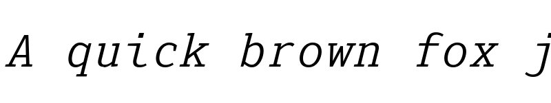 Preview of FONTSPRING DEMO - Senpai Coder Italic font