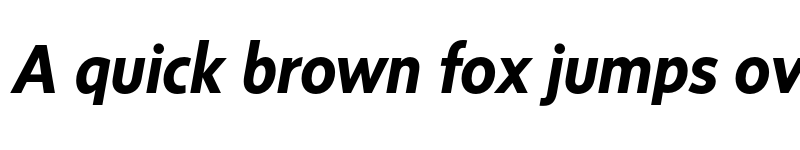 Preview of FONTSPRING DEMO - Sense Bold Italic Regular font