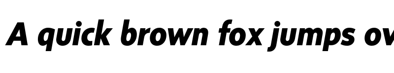 Preview of FONTSPRING DEMO - Sense ExtraBold Italic Regular font