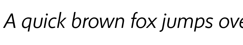 Preview of FONTSPRING DEMO - Sense Light Italic Regular font