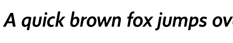 Preview of FONTSPRING DEMO - Sense Medium Italic Regular font