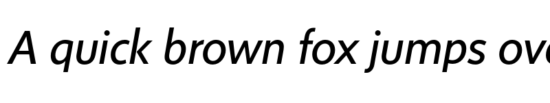 Preview of FONTSPRING DEMO - Sense Regular Italic Regular font