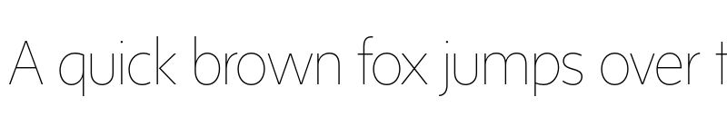 Preview of FONTSPRING DEMO - Sense Thin Regular font