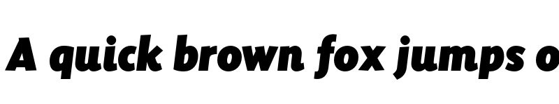 Preview of FONTSPRING DEMO - Sensibility Black Italic Regular font