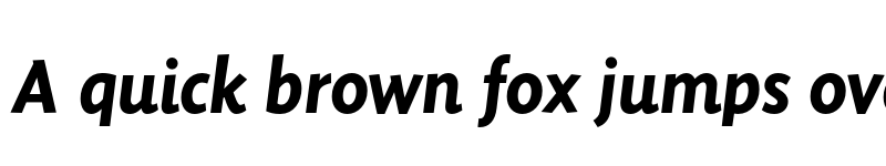 Preview of FONTSPRING DEMO - Sensibility Bold Italic Regular font