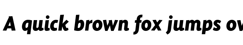 Preview of FONTSPRING DEMO - Sensibility ExtraBold Italic Regular font