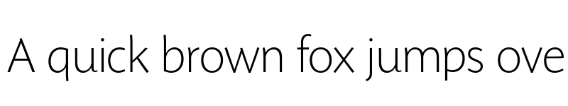 Preview of FONTSPRING DEMO - Sensibility ExtraLight Regular font