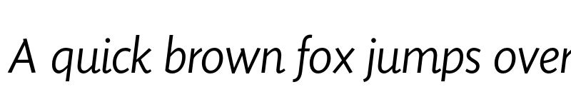 Preview of FONTSPRING DEMO - Sensibility Light Italic Regular font