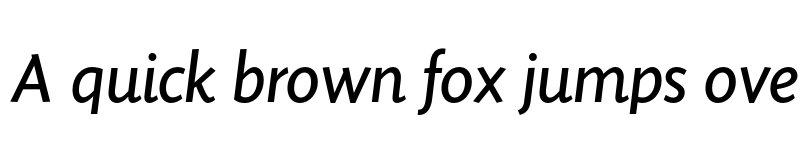 Preview of FONTSPRING DEMO - Sensibility Regular Italic Regular font