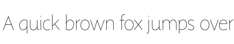 Preview of FONTSPRING DEMO - Sensibility Thin Regular font