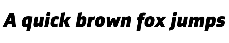 Preview of FONTSPRING DEMO - SenticoSansDT ExtraBold Italic font