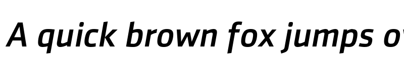 Preview of FONTSPRING DEMO - SenticoSansDT Medium Italic font