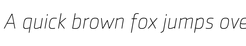 Preview of FONTSPRING DEMO - SenticoSansDT Thin Italic font