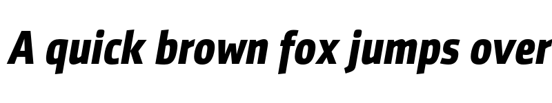 Preview of FONTSPRING DEMO - SenticoSansDTCond Bold Italic font