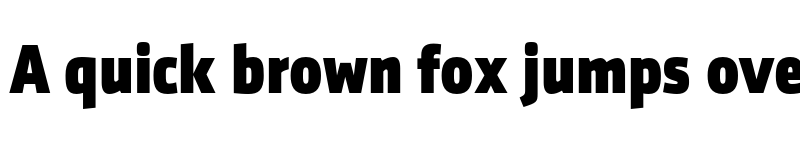 Preview of FONTSPRING DEMO - SenticoSansDTCond ExtraBold Regular font