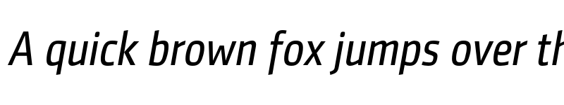 Preview of FONTSPRING DEMO - SenticoSansDTCond Italic font