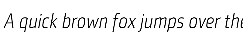 Preview of FONTSPRING DEMO - SenticoSansDTCond Light Italic font